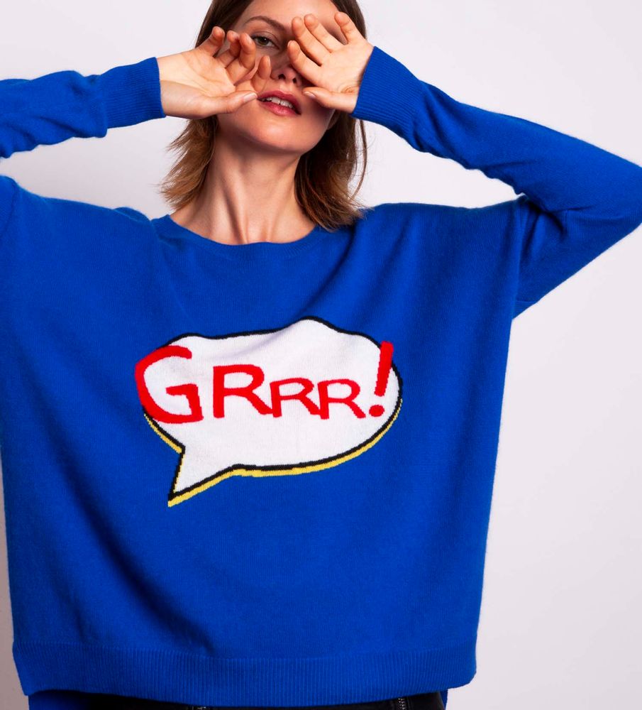 Apparel - Sweater GRRR - MADLUV CASHMERE GOES POP