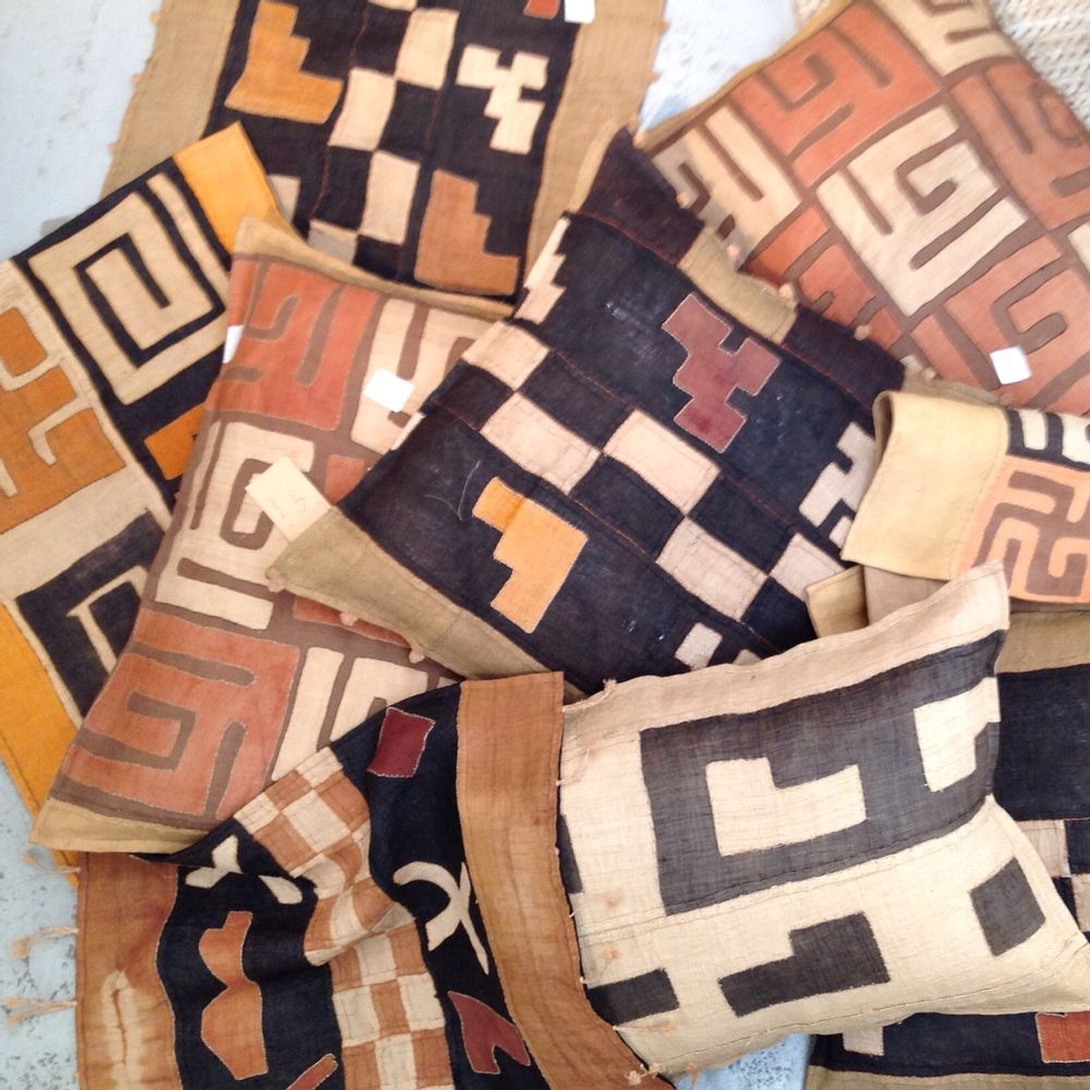 Cushions - Kuba Cloth Cushions - ML FABRICS