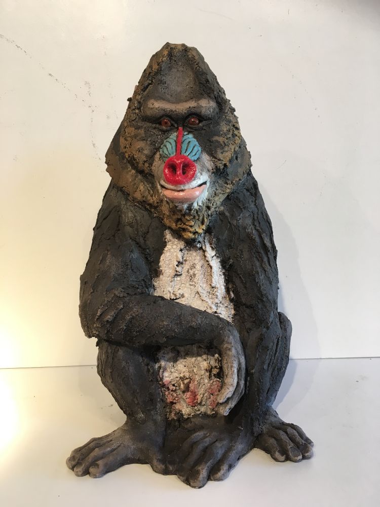 Sculptures, statuettes et miniatures - Sculpture MANDRILLE - NICOLE DORAY S