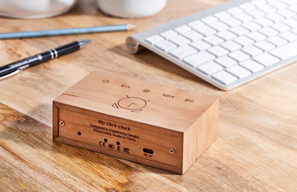 Clocks - Flip Alarm Click Clock - GINGKO