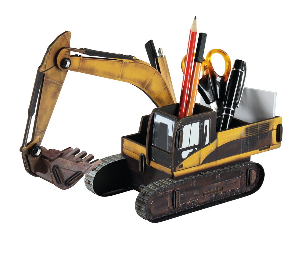 Papeterie bureau - Pots à crayons machines de chantiers - WERKHAUS DESIGN+PRODUKTION GMBH