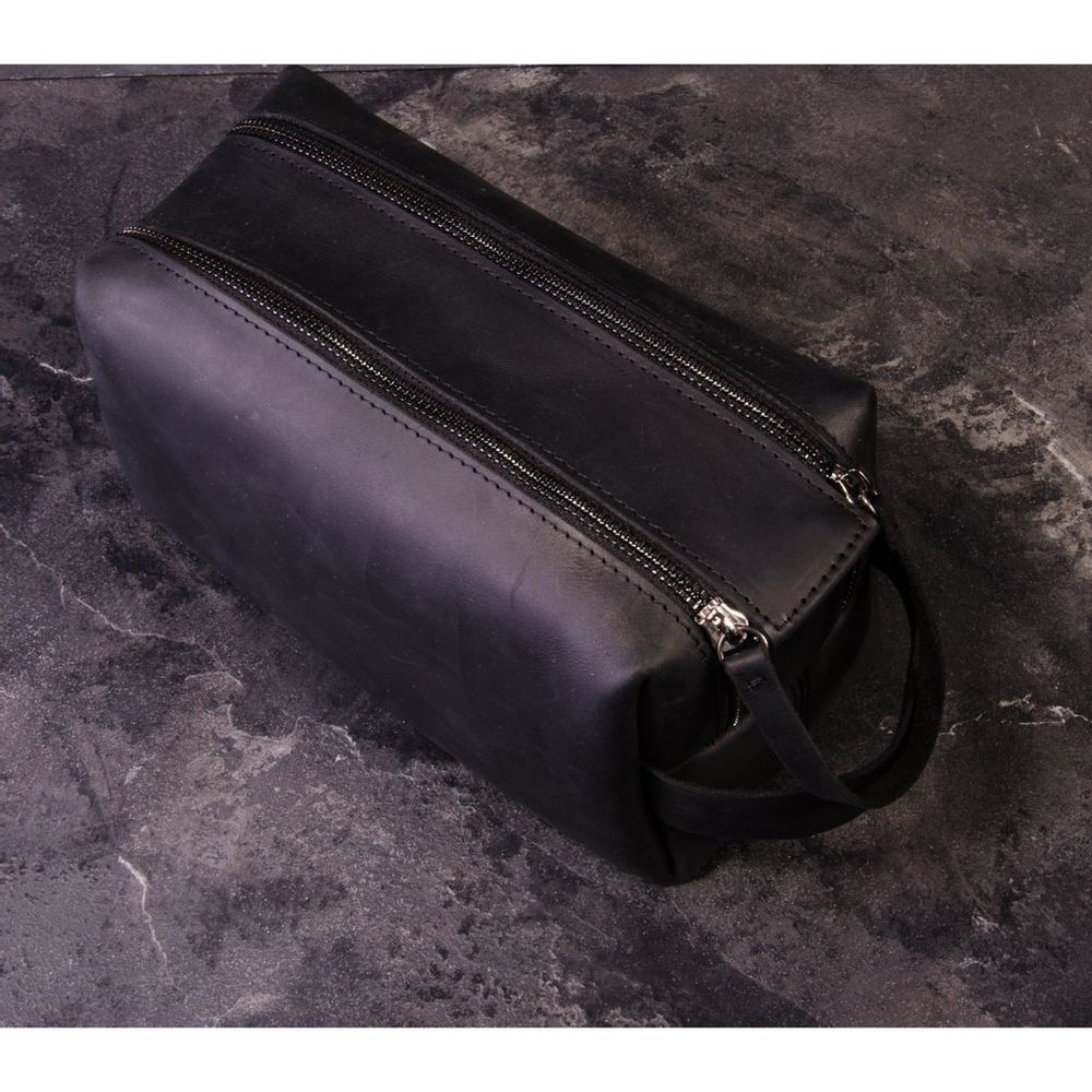 Petite maroquinerie - Trousse de toilette en cuir, fait main - ENJOYTHELEATHER