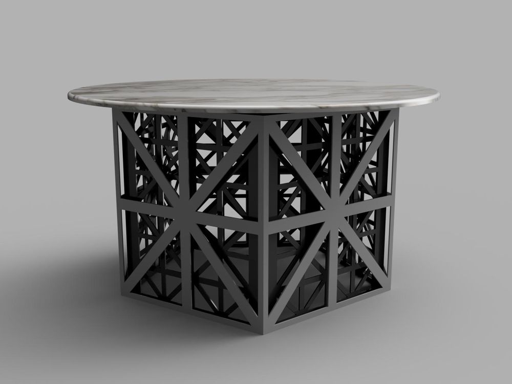 Tables Salle à Manger - Table à manger en cage géométrique Kawkab - HIJR LONDON