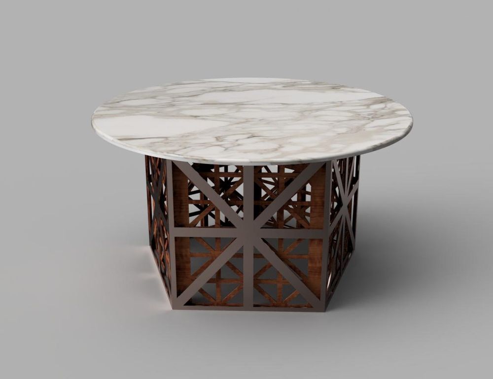 Tables Salle à Manger - Table à manger en cage géométrique Kawkab - HIJR LONDON