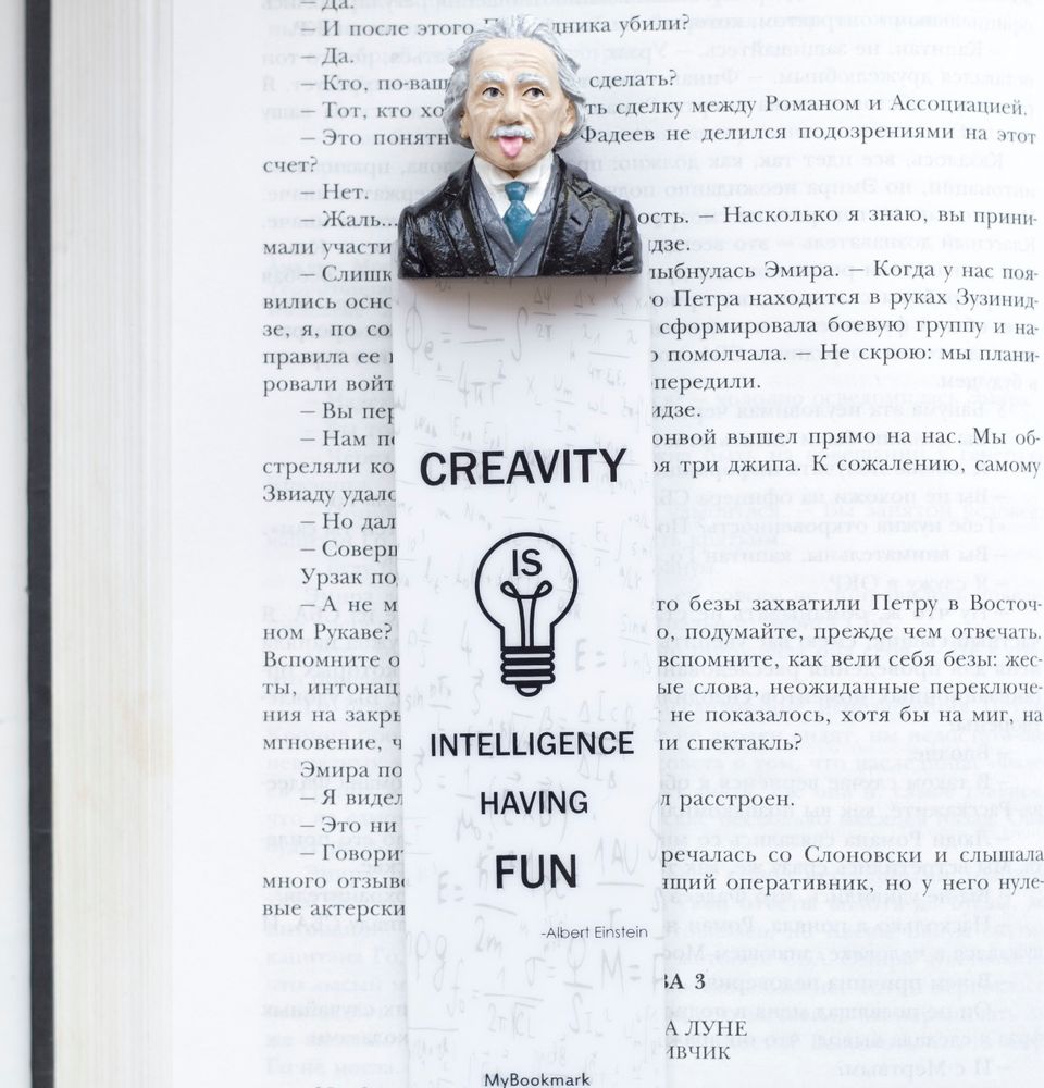 Cadeaux - Einstein 3D Bookmark, fait à la main - MYBOOKMARK