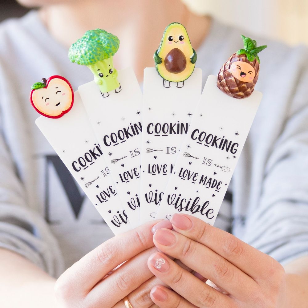 Cadeaux - Collection de cuisine Marque-page, fait main - MYBOOKMARK
