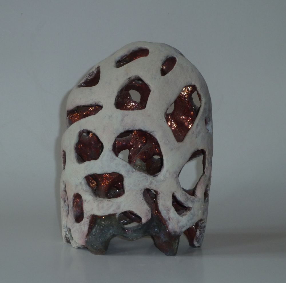 Ceramic - "Lacy stele" - ELISABETH BOURGET