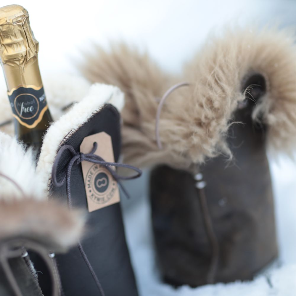 Plats et saladiers - CHAMPAGNE cooler 100% bio-insulation / sheepskin - KYWIE AMSTERDAM