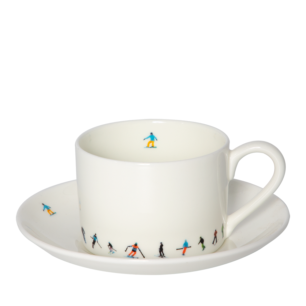 Assiettes au quotidien - ENSEMBLE PETIT DÉJEUNER CHAÎNE DE SKI POUDRE-HOUND - POWDERHOUND