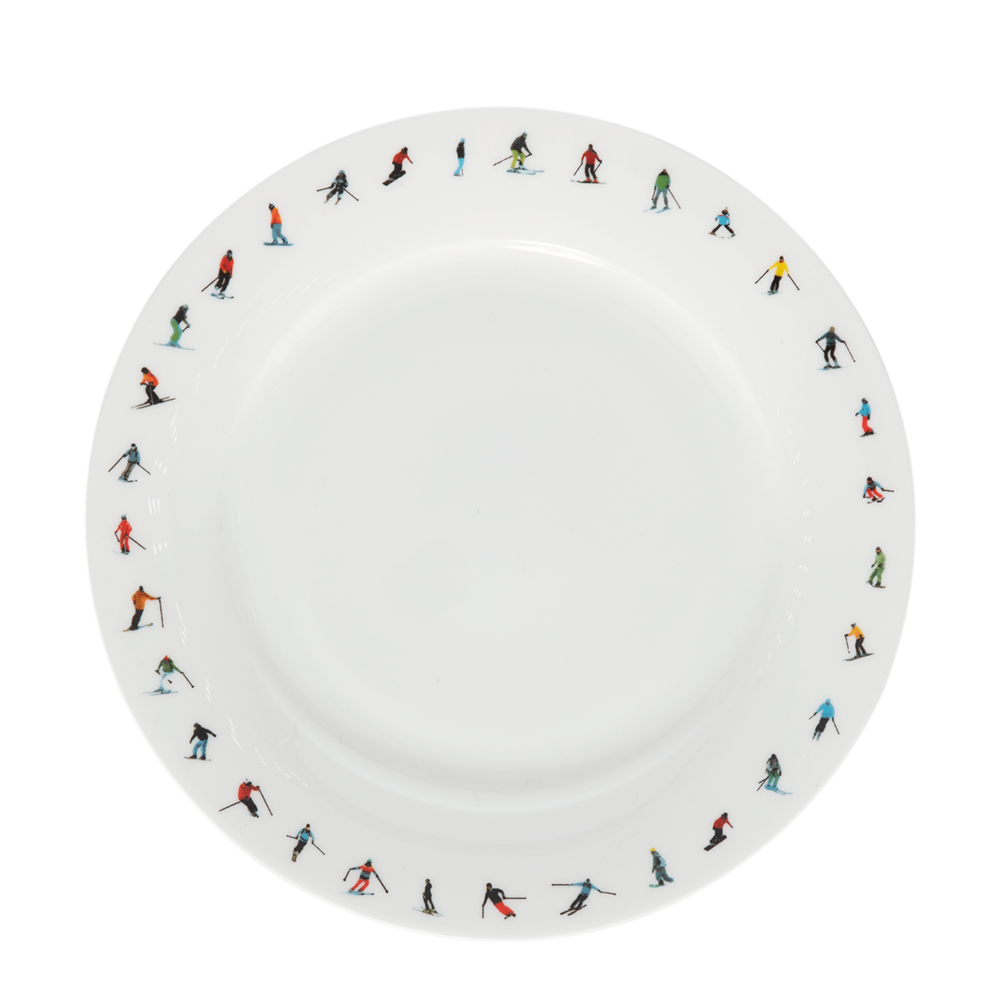 Assiettes au quotidien - ENSEMBLE PETIT DÉJEUNER CHAÎNE DE SKI POUDRE-HOUND - POWDERHOUND