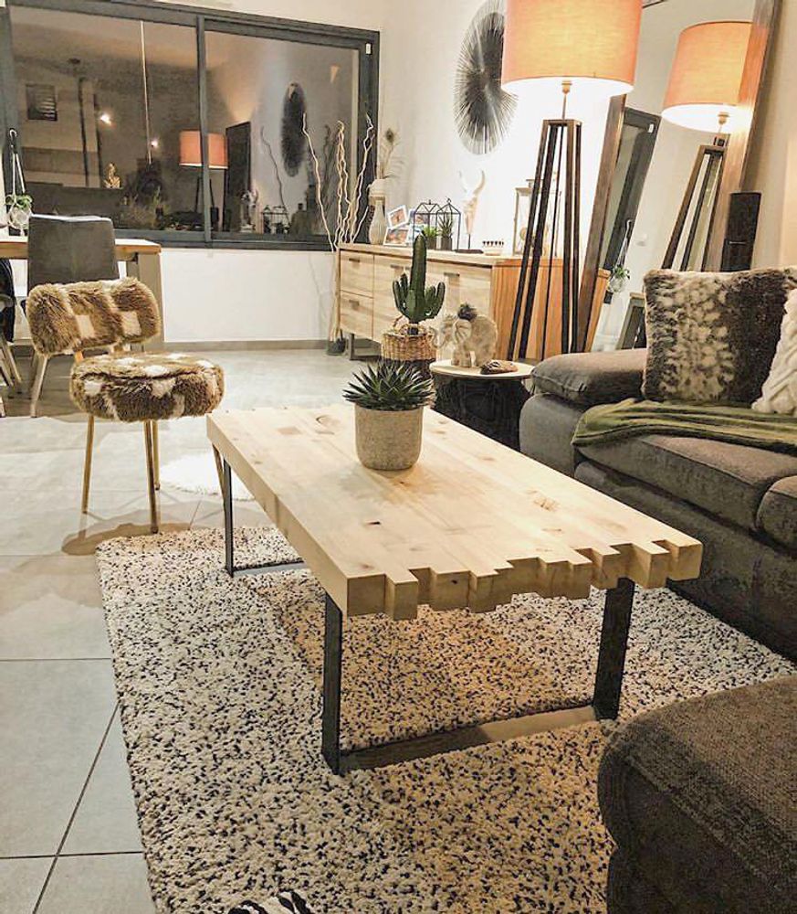 Bancs - Pied fer plat fin sur mesure pour banc, table basse - LA FABRIQUE DES PIEDS