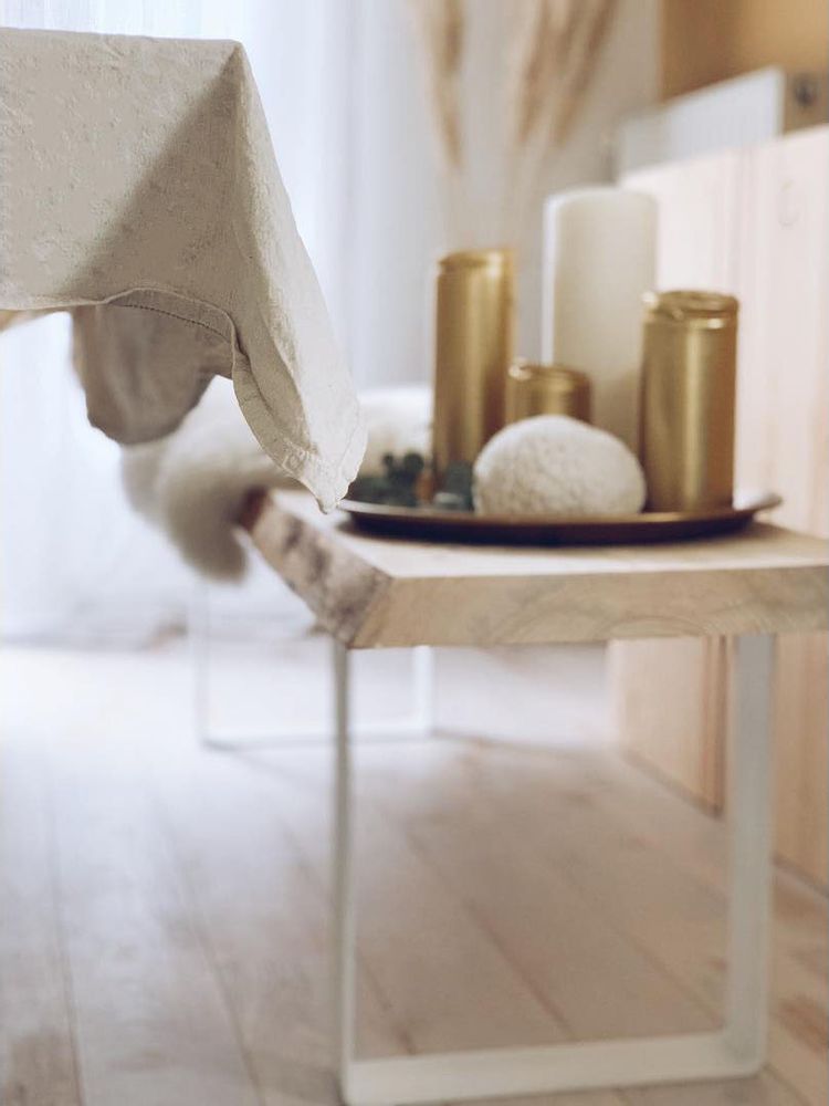 Bancs - Pied fer plat fin sur mesure pour banc, table basse - LA FABRIQUE DES PIEDS