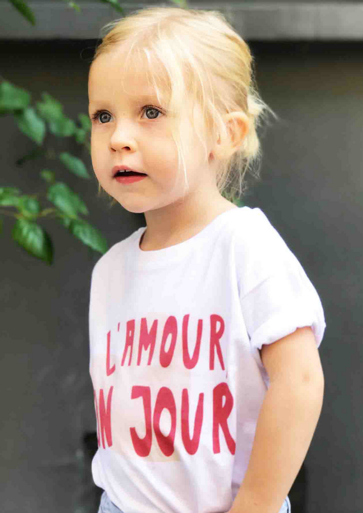 Prêt-à-porter - T-shirt L'AMOUR UN JOUR - ELISE CHALMIN