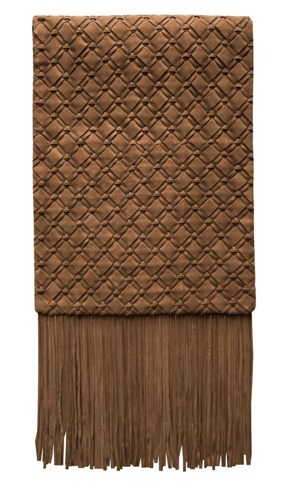 Unique pieces - Blanket Geométric Woven Leather - ELISA ATHENIENSE HOME