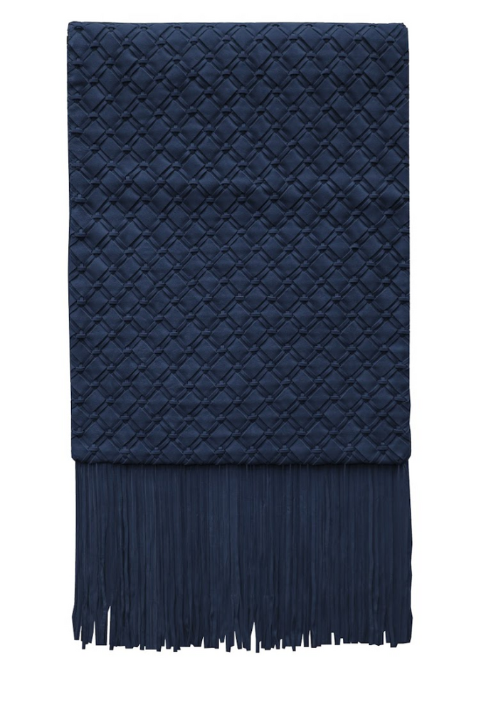 Unique pieces - Blanket Geométric Woven Leather - ELISA ATHENIENSE HOME