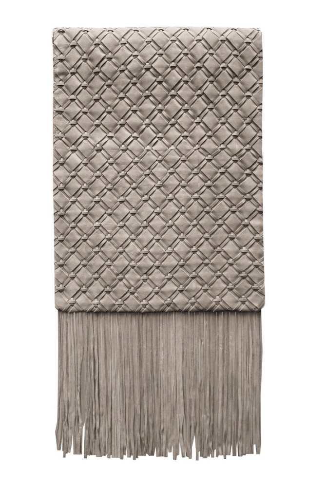 Unique pieces - Blanket Geométric Woven Leather - ELISA ATHENIENSE HOME
