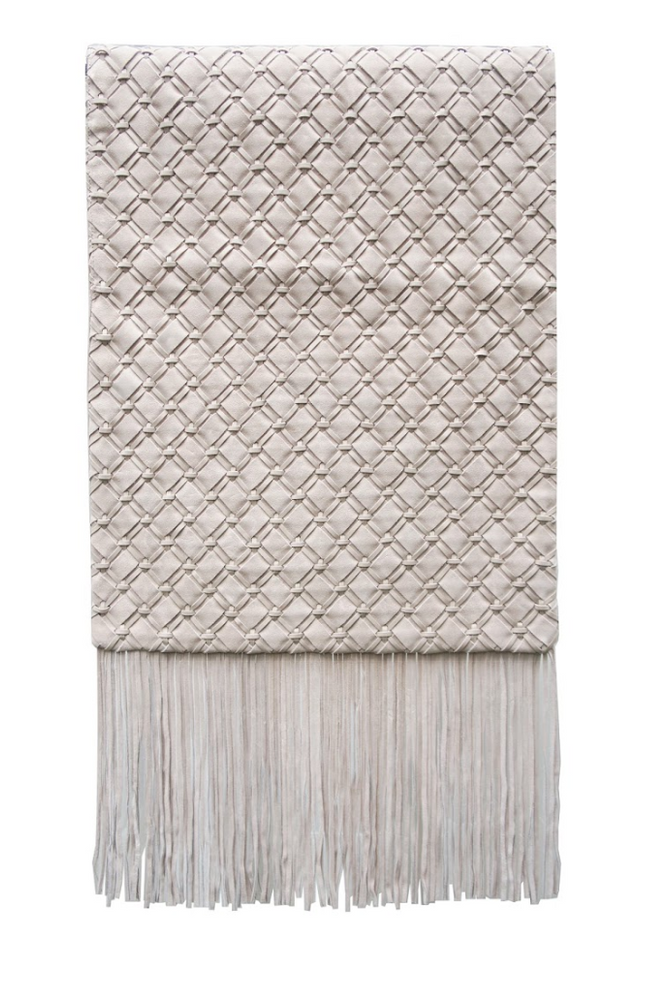 Unique pieces - Blanket Geométric Woven Leather - ELISA ATHENIENSE HOME