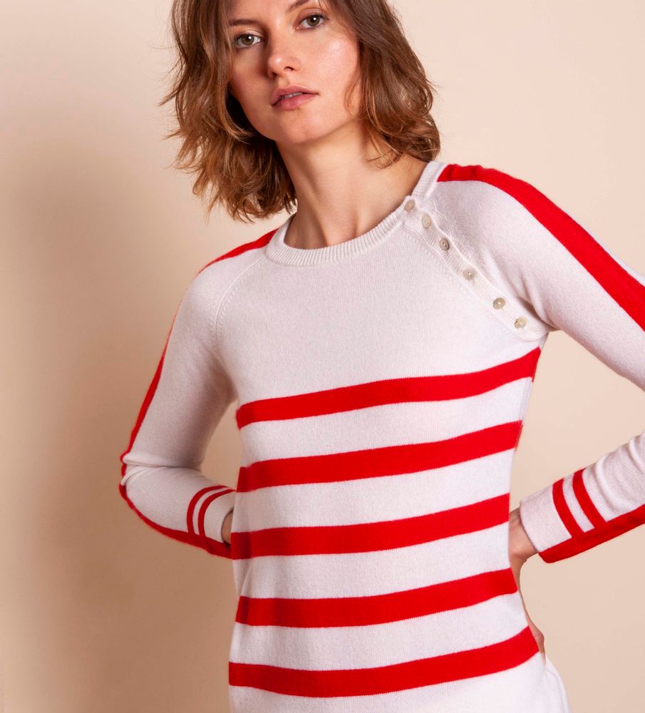 Apparel - Sweater POP MARINIERE - MADLUV CASHMERE GOES POP