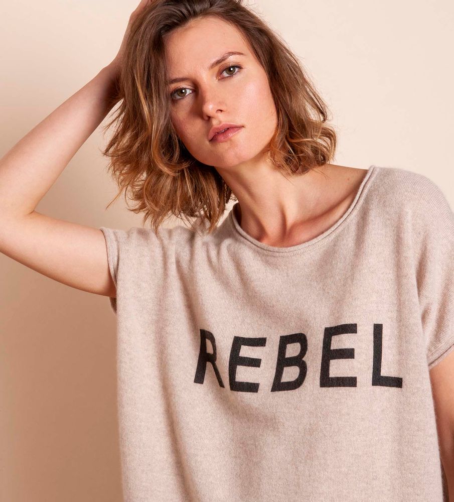 Apparel - Top REBEL - MADLUV CASHMERE GOES POP