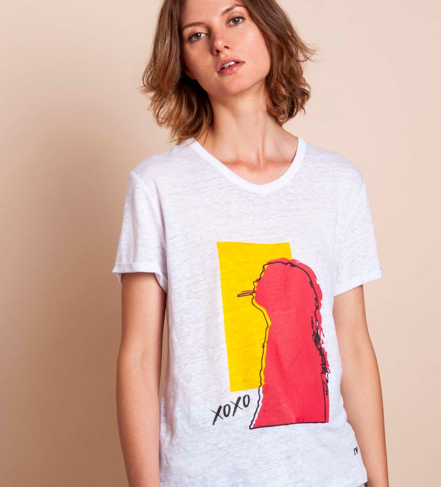 Prêt-à-porter - Tshirt XOXO - MADLUV CASHMERE GOES POP