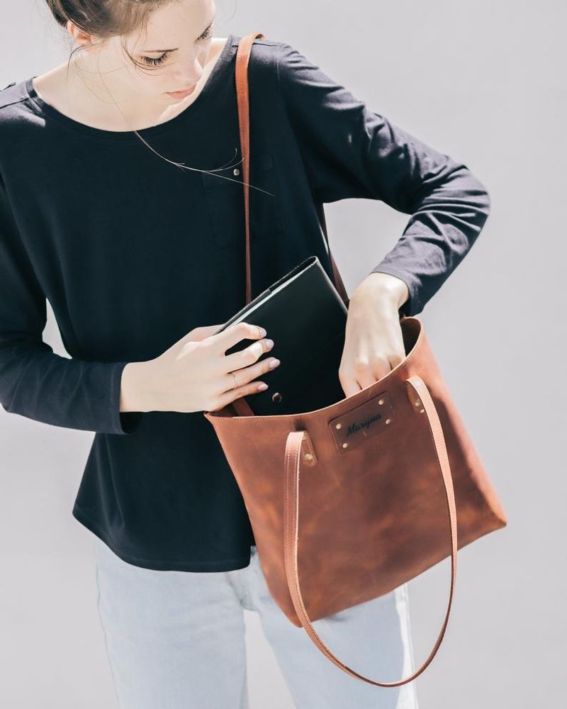 Petite maroquinerie - Sac fourre-tout en cuir - ENJOYTHELEATHER