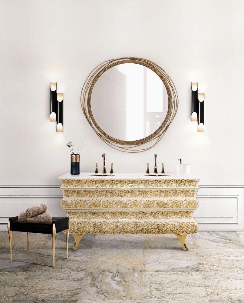 Lave-mains - Crochet Meuble Double Lavabo - MAISON VALENTINA