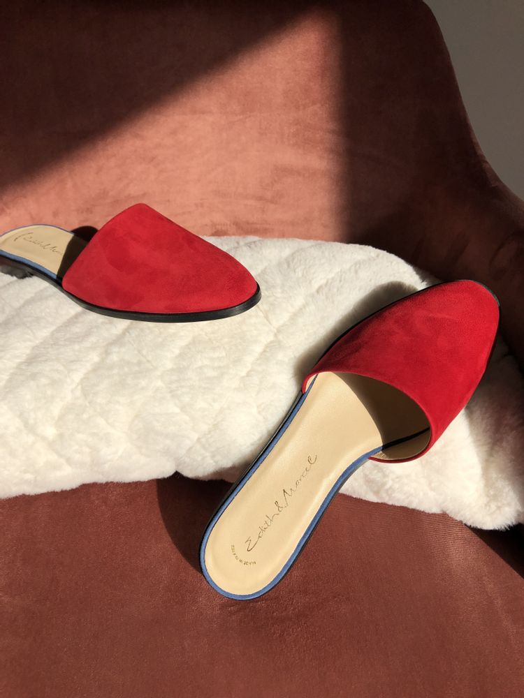 Homewear textile - Ligne EPURE - souliers de cuir - EDITH ET MARCEL