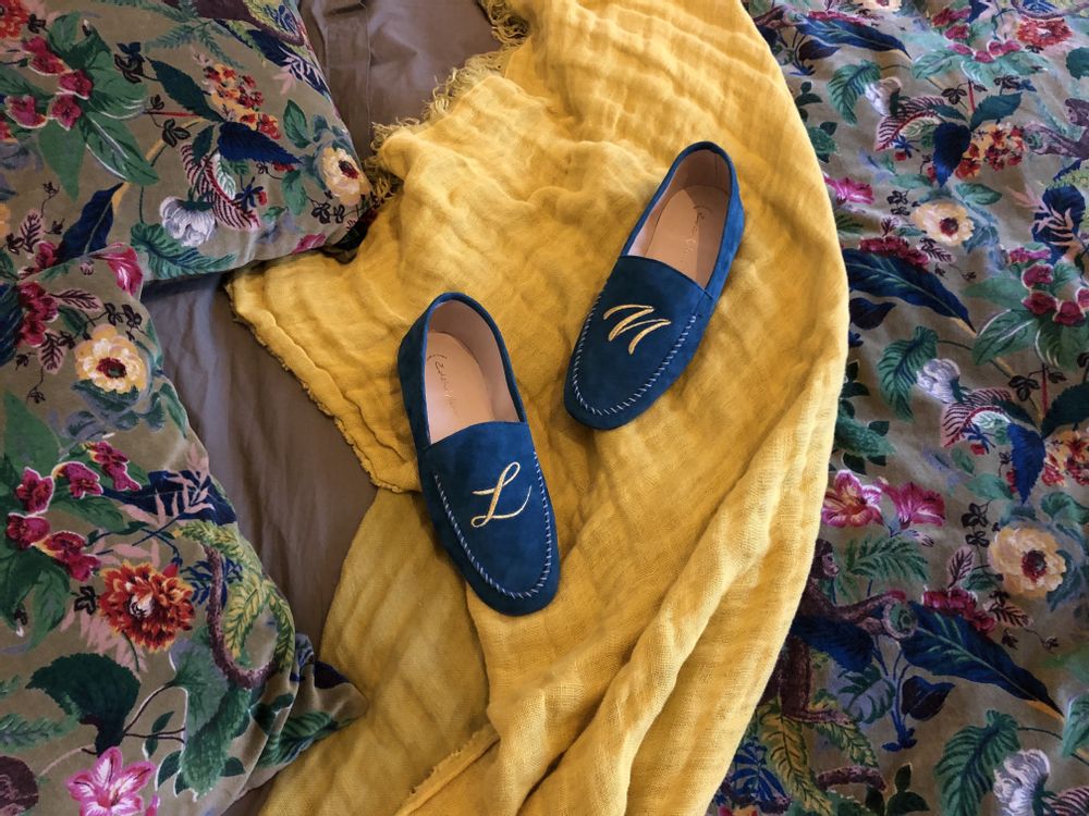 Homewear textile - ligne COUTURE - souliers de cuir - EDITH ET MARCEL