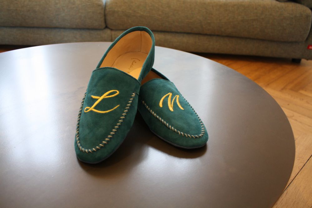 Homewear textile - ligne COUTURE - souliers de cuir - EDITH ET MARCEL