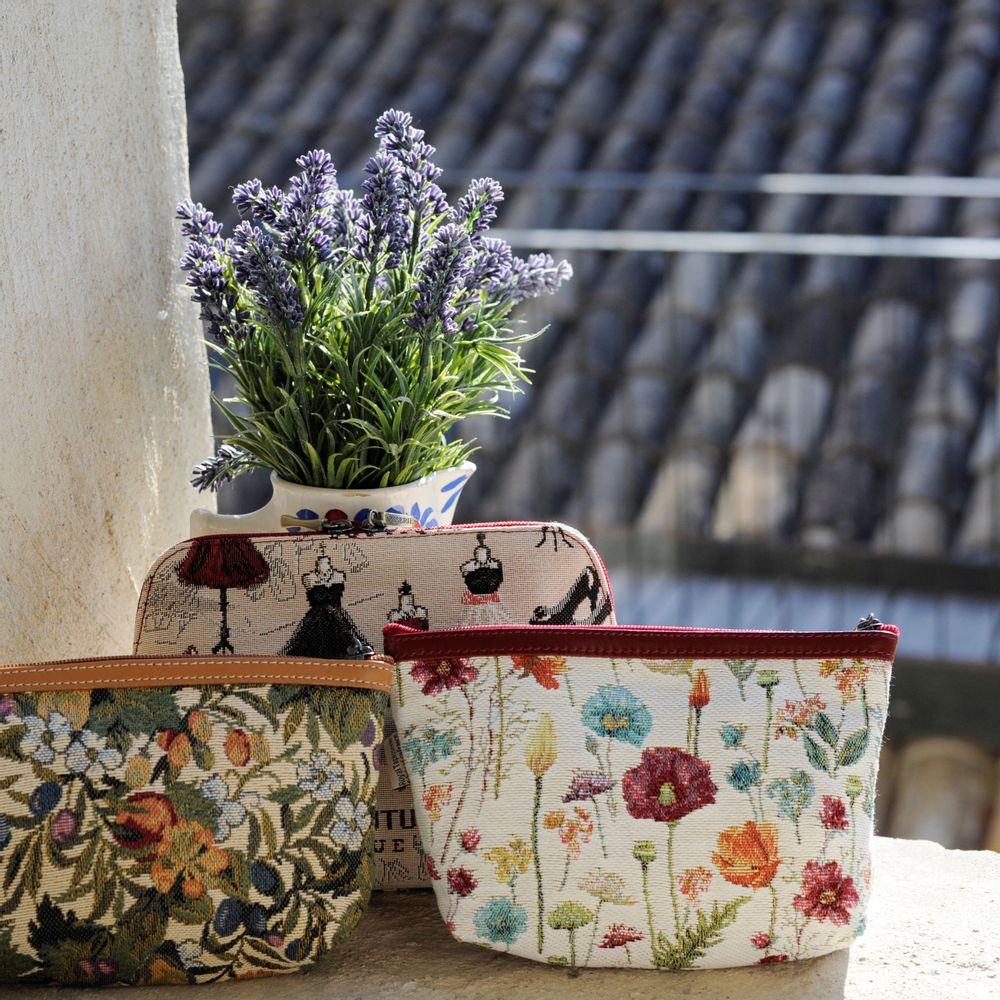 Sacs et cabas - Collection d'Accessoires Les Fleurs de Royal Tapisserie - ROYAL TAPISSERIE MADE IN FRANCE