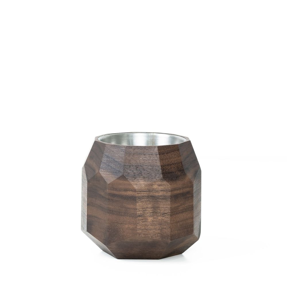 Decorative objects - Walnut geometric pot - OAKYWOOD