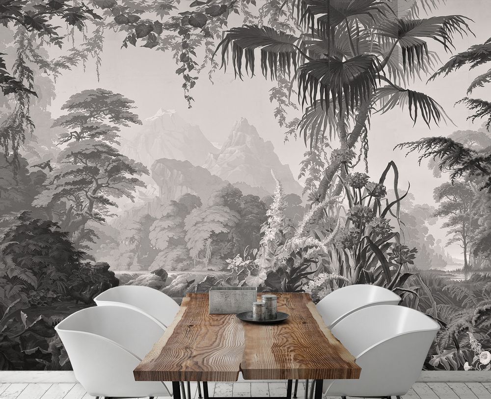 Autres décorations murales - Papier peint panoramique L'EDEN Monochrome - LE GRAND SIÈCLE