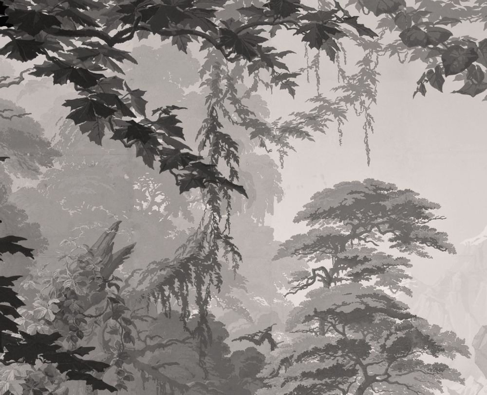 Autres décorations murales - Papier peint panoramique L'EDEN Monochrome - LE GRAND SIÈCLE