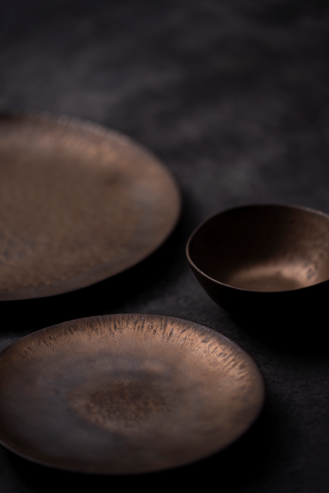 Formal plates - Perla Gold Plates - CHIC