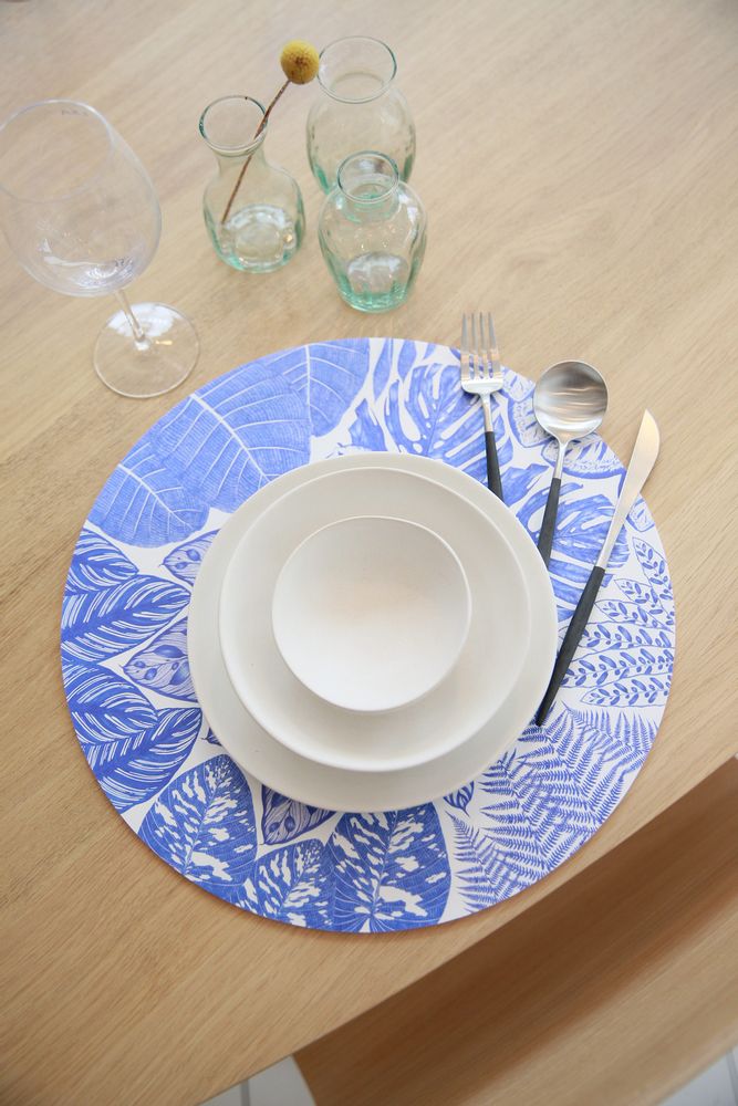 Sets de table - Sets de table - Lauranne BIC - Bleu - MAISON BERHT