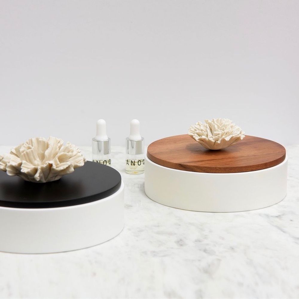 Coffrets et boîtes - Boîte ronde décorative en bois- Coffret IWA. - ANOQ