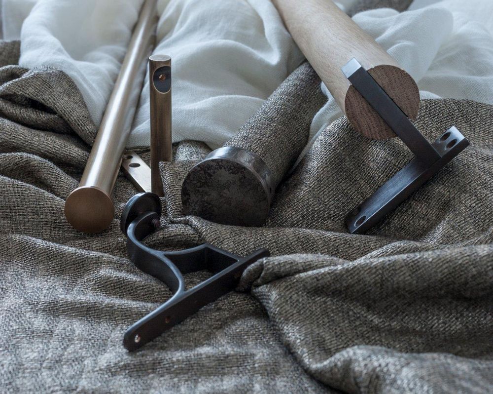 Curtains and window coverings - Dovetail Modern Wood Curtain Poles - TILLYS