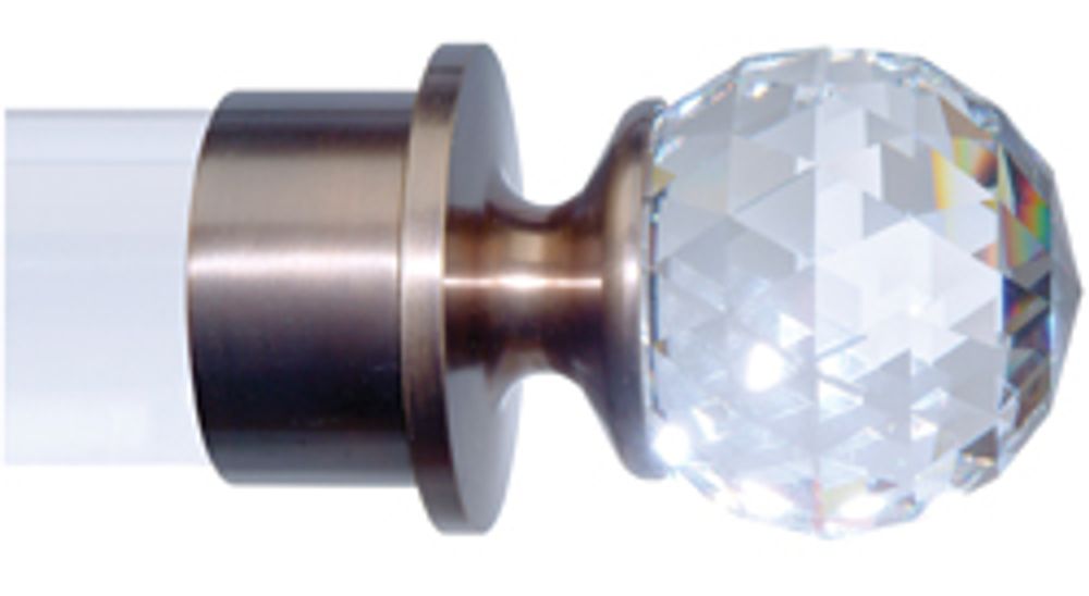 Curtains and window coverings - Acrylic Curtain Poles & Finials - TILLYS