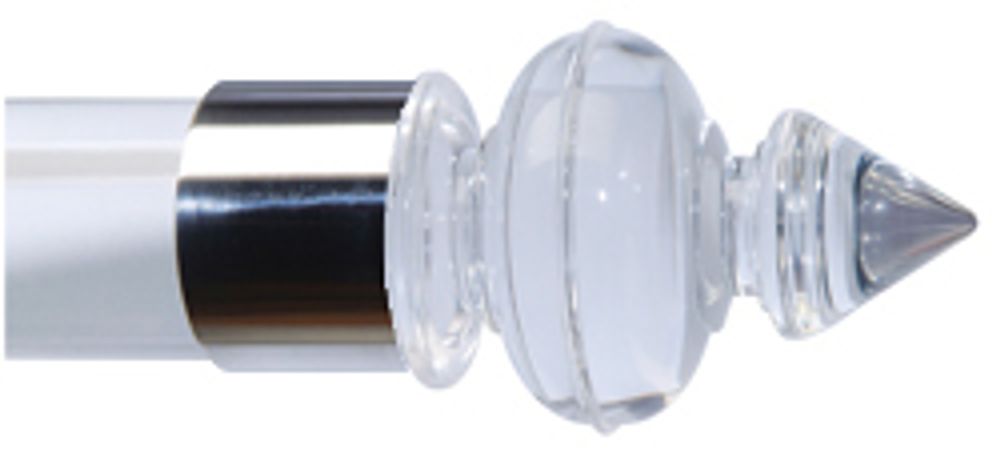Curtains and window coverings - Acrylic Curtain Poles & Finials - TILLYS