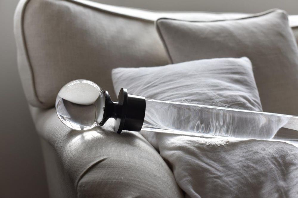 Curtains and window coverings - Acrylic Curtain Poles & Finials - TILLYS