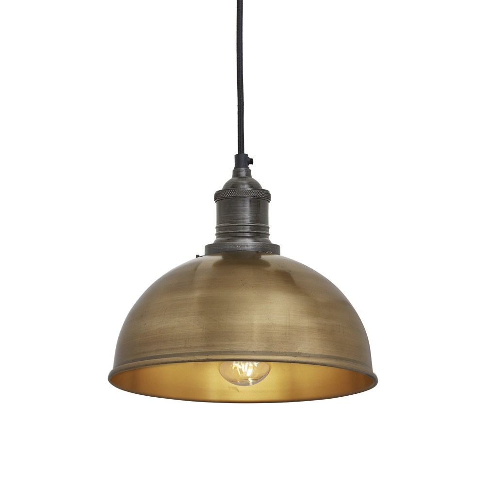 Suspensions - Brooklyn - Pendentif dôme - Laiton - 20,3 cm - INDUSTVILLE