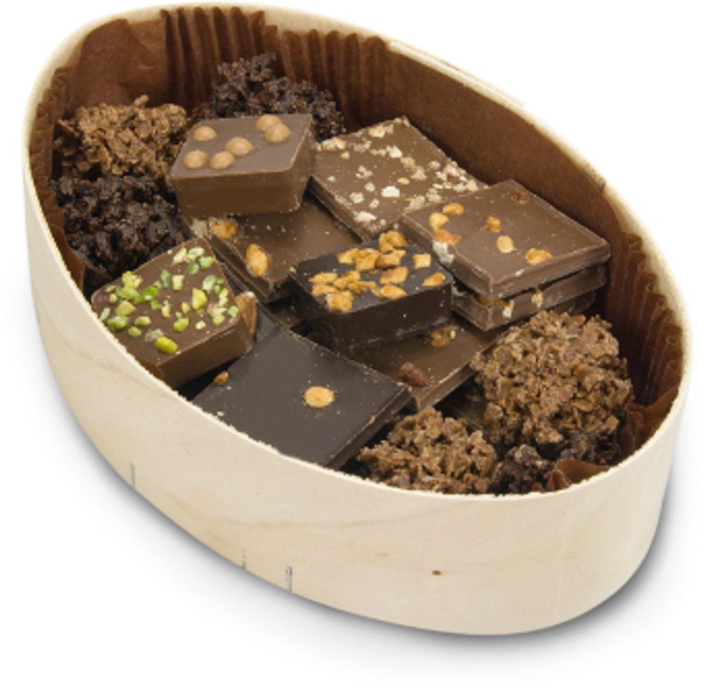Chocolat - Boîte en bois de chocolats avec couvercle - COMPTOIR DU CACAO