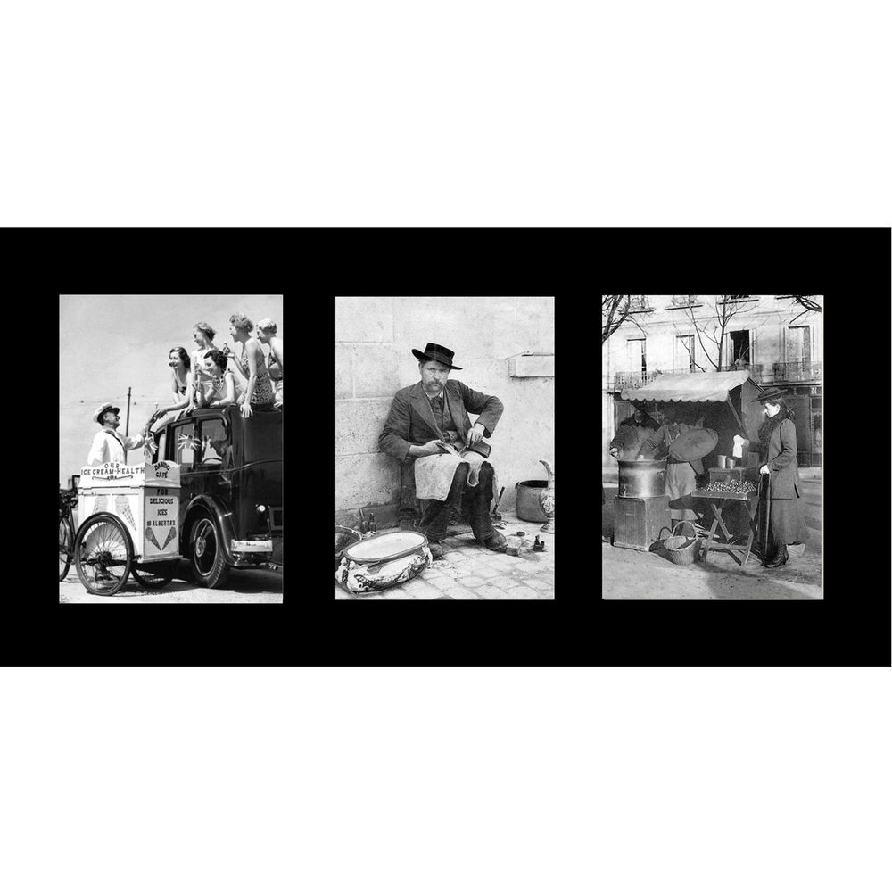 Other wall decoration - PRINTED RETRO PICTURES FRAMED BY ONE, TWO OR THREE - LA MAISON DE GASPARD