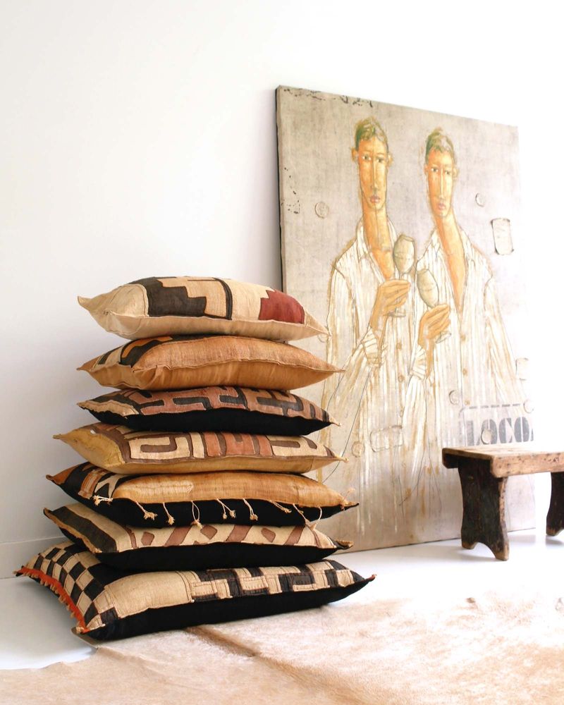 Cushions - Kuba Cloth Cushions - ML FABRICS