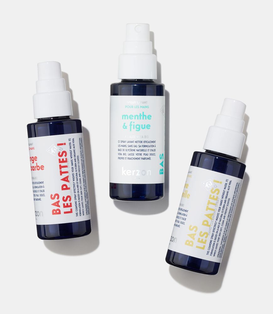 Cosmétiques - Spray lavant pour les mains - KERZON