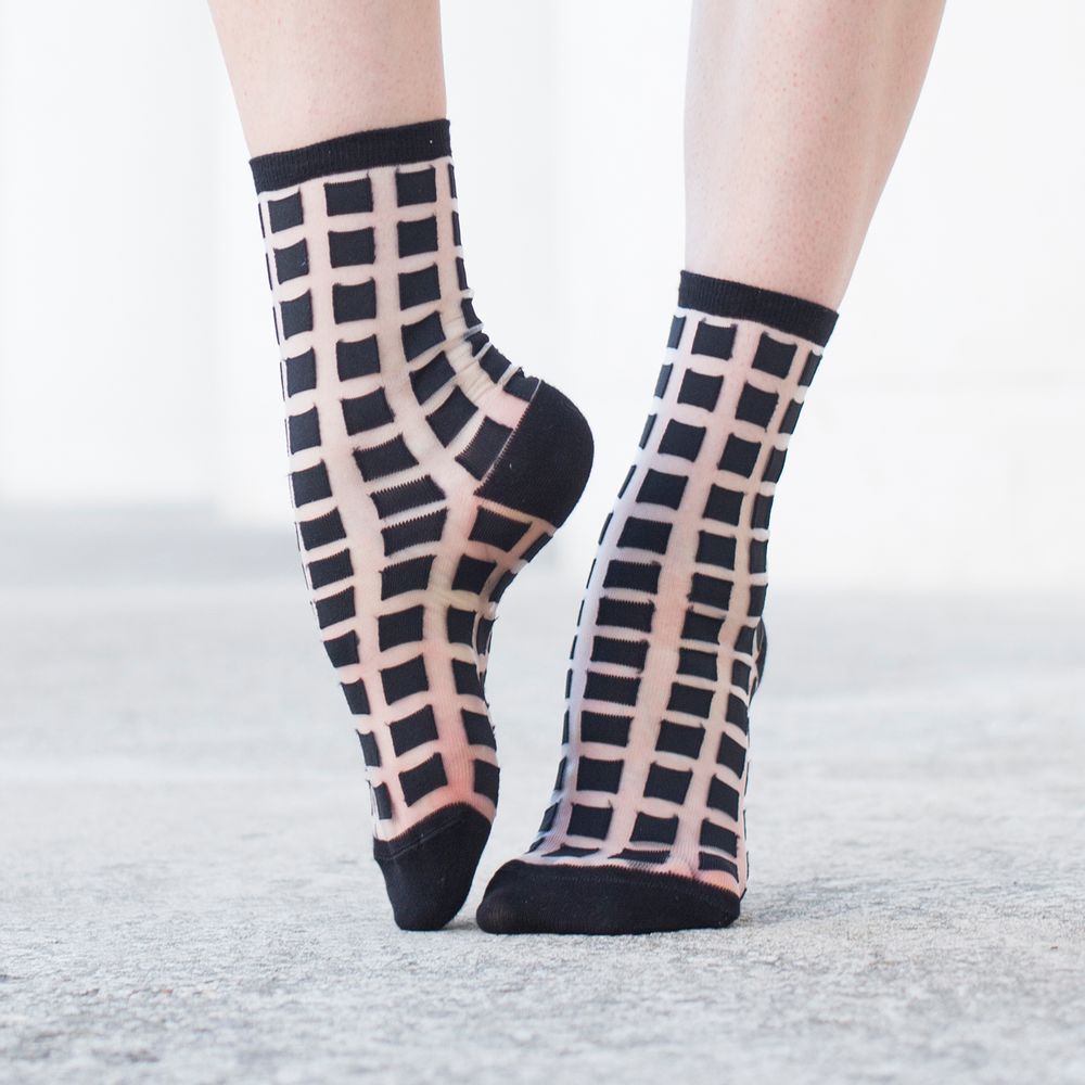 Chaussettes - Ginza Black Chaussette - ATELIER ST EUSTACHE