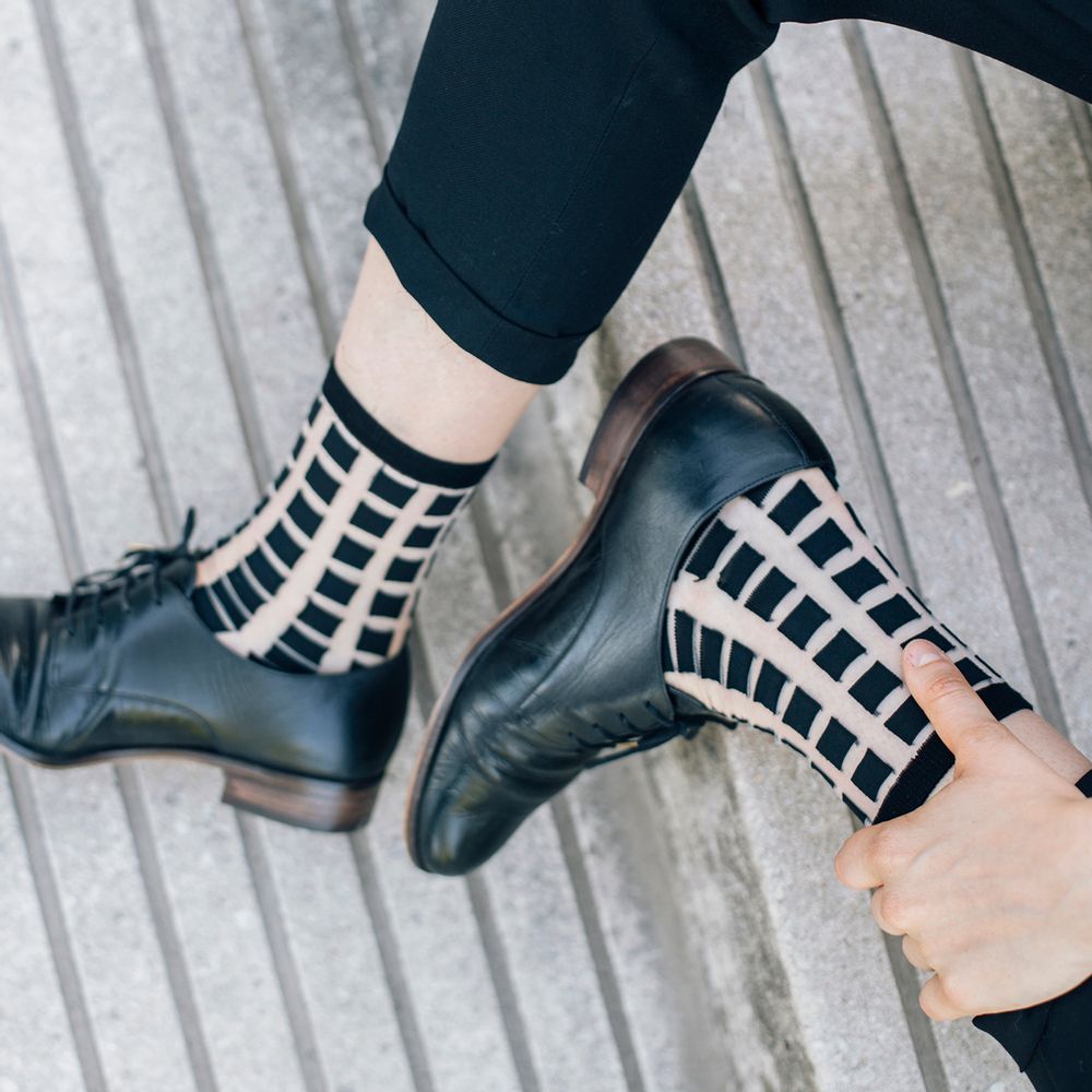 Chaussettes - Ginza Black Chaussette - ATELIER ST EUSTACHE