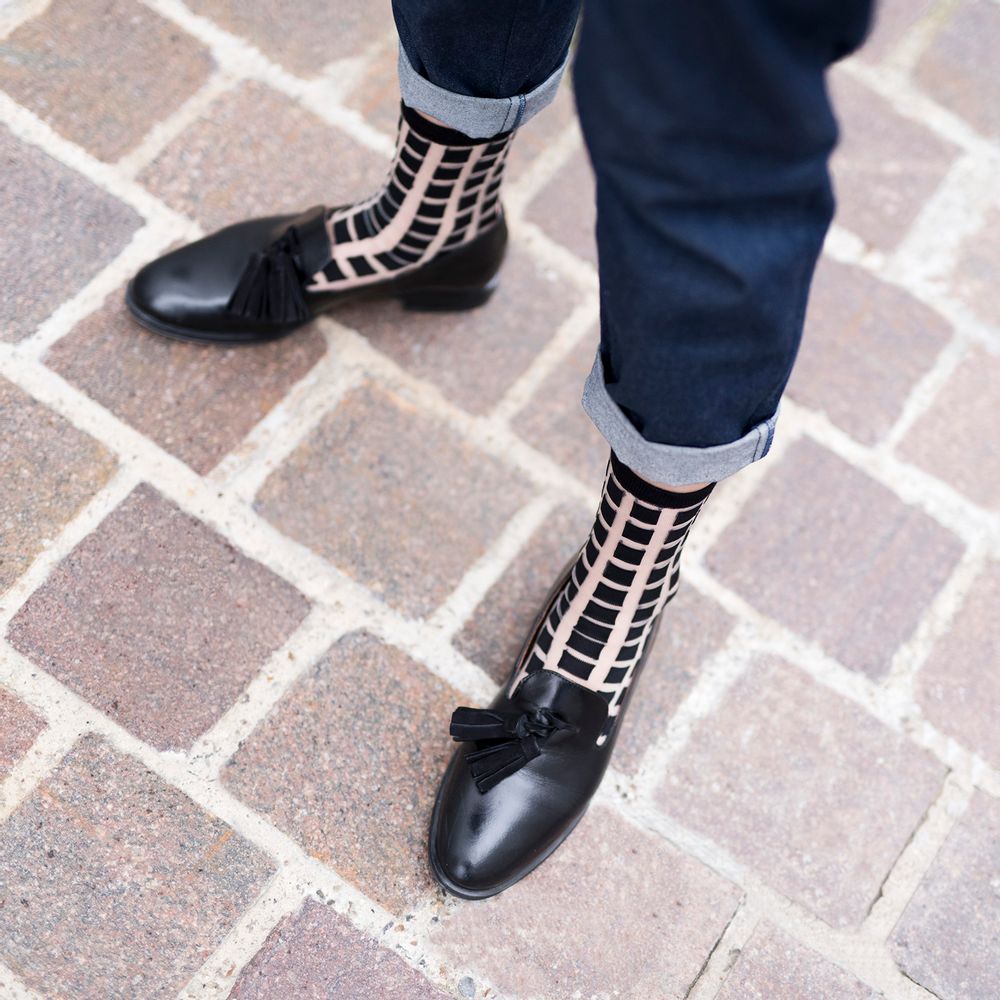 Chaussettes - Ginza Black Chaussette - ATELIER ST EUSTACHE