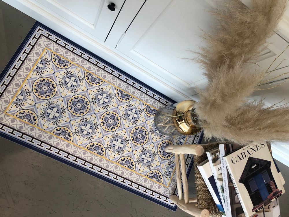 Autres tapis - TAPIS BLEU BAUDOUIN - MAISON BERHT