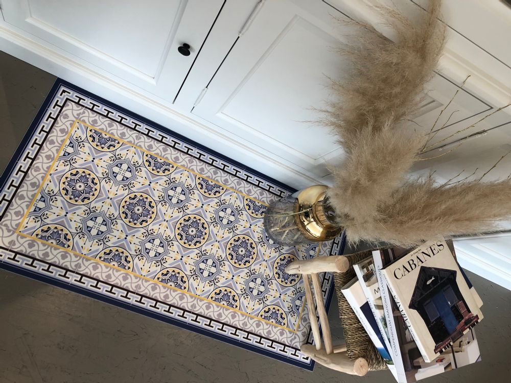 Autres tapis - TAPIS BLEU BAUDOUIN - MAISON BERHT